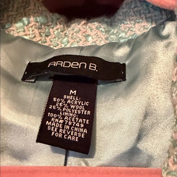 Arden B Light Blue Ruffled Blazer - Picture 2 of 5